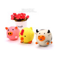 Round Animal Shape Chew Toy Squeaky Toys